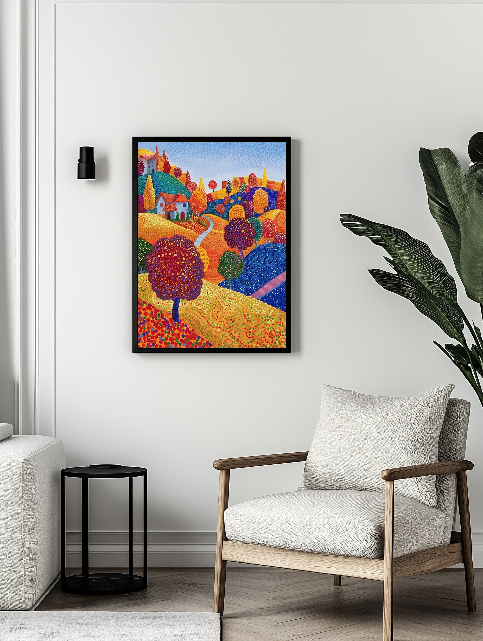 Vibrant Village Print