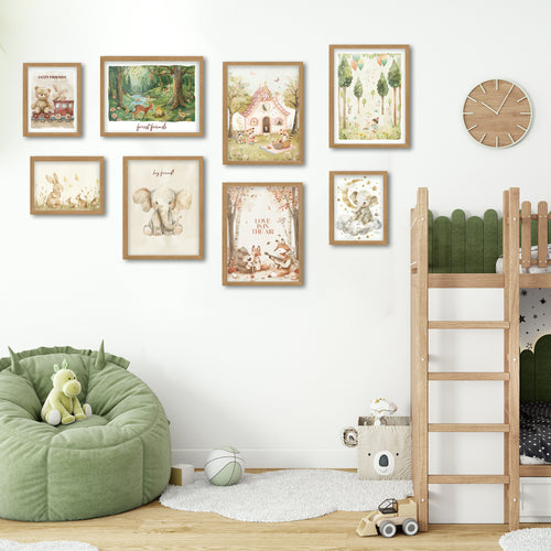 Woodland Animals Posters Gallery Wall