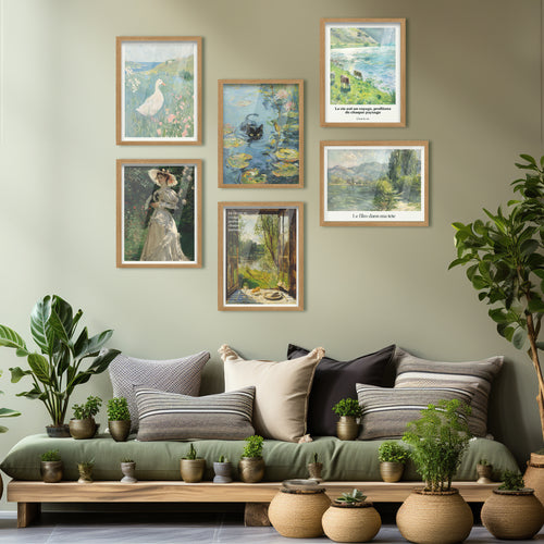 Claude Monet Art Inspired Gallery Wall