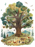 Woodland Tree Print