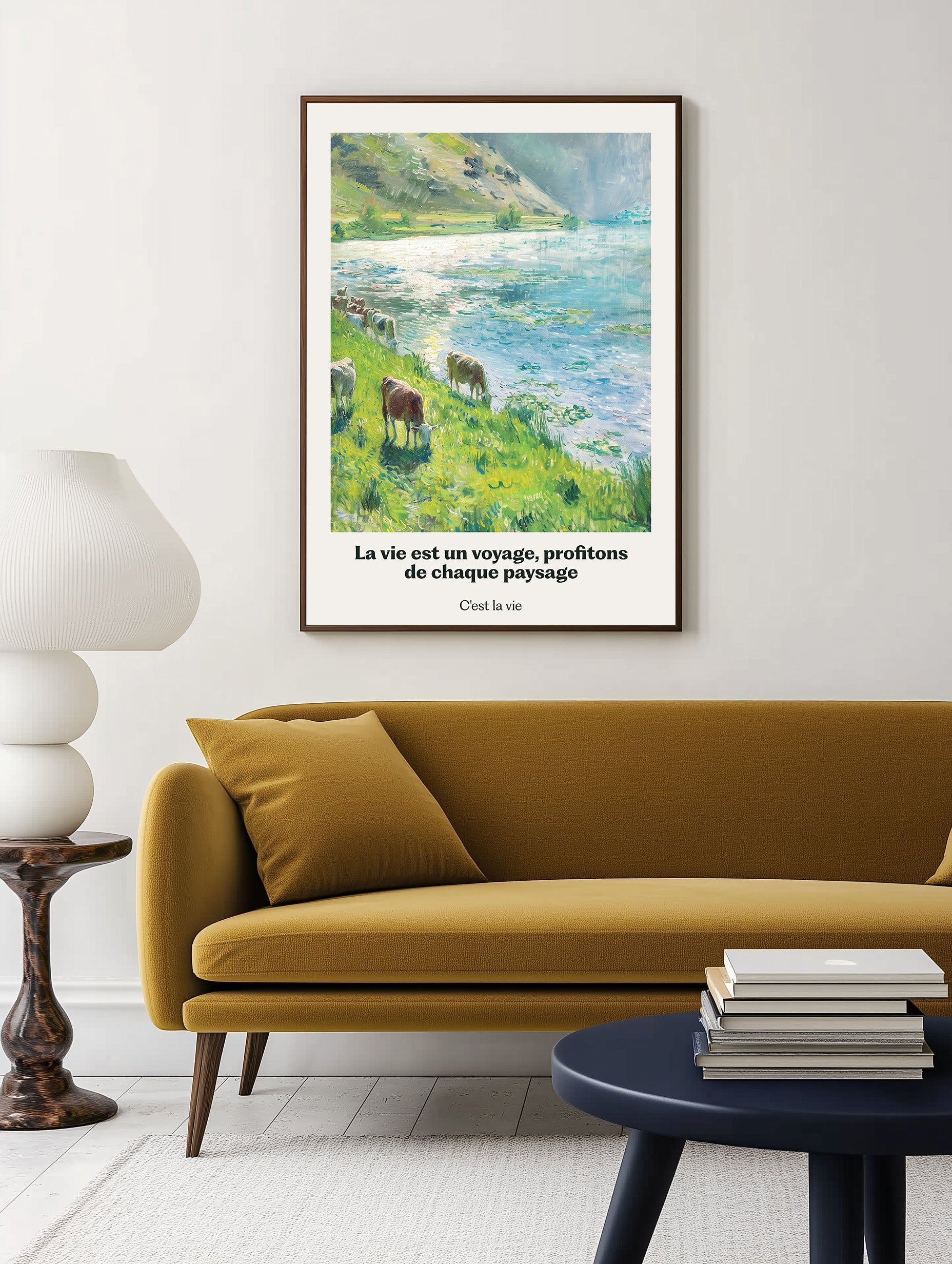 River Countryside Print