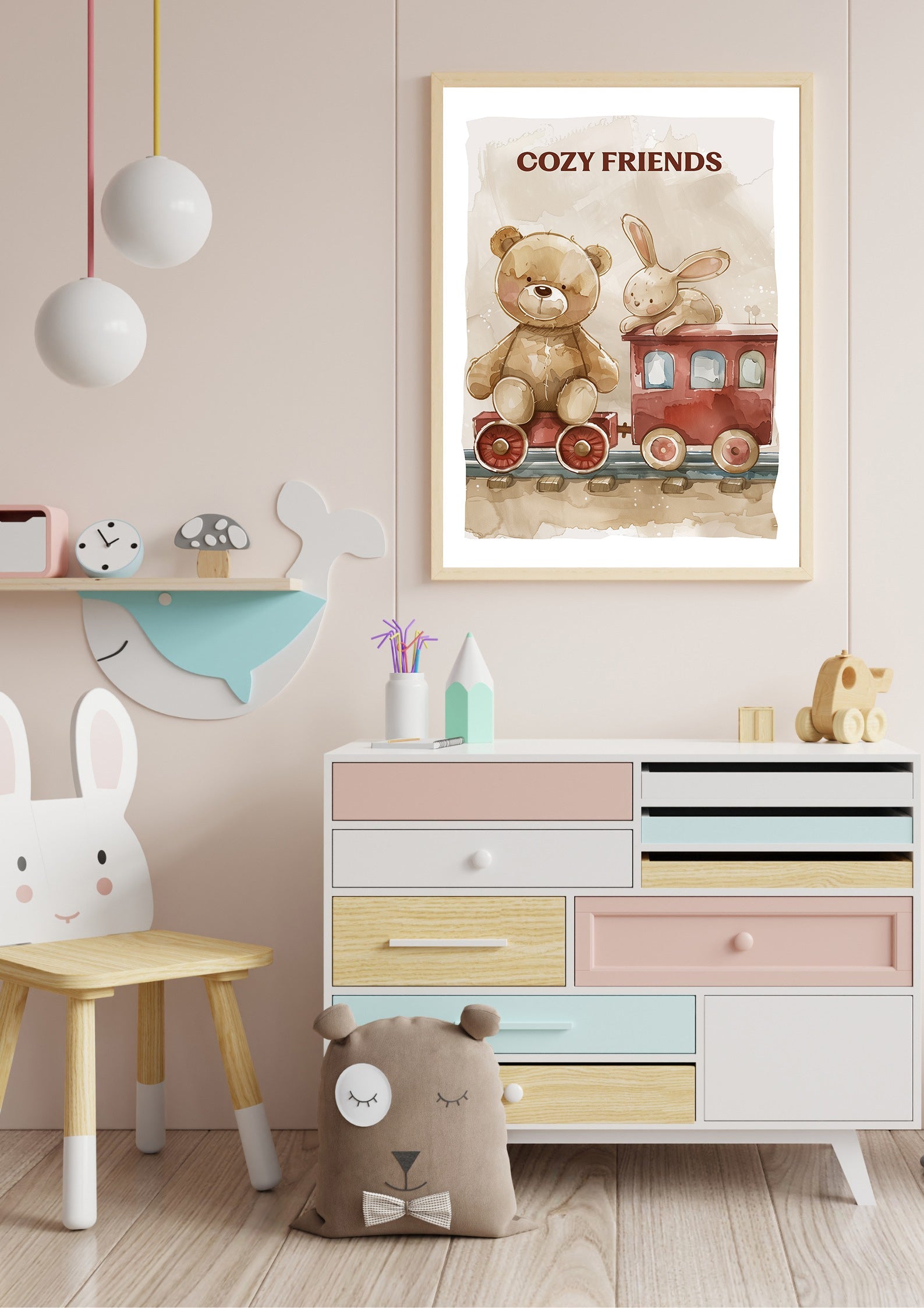 Cozy Bear Friends Print