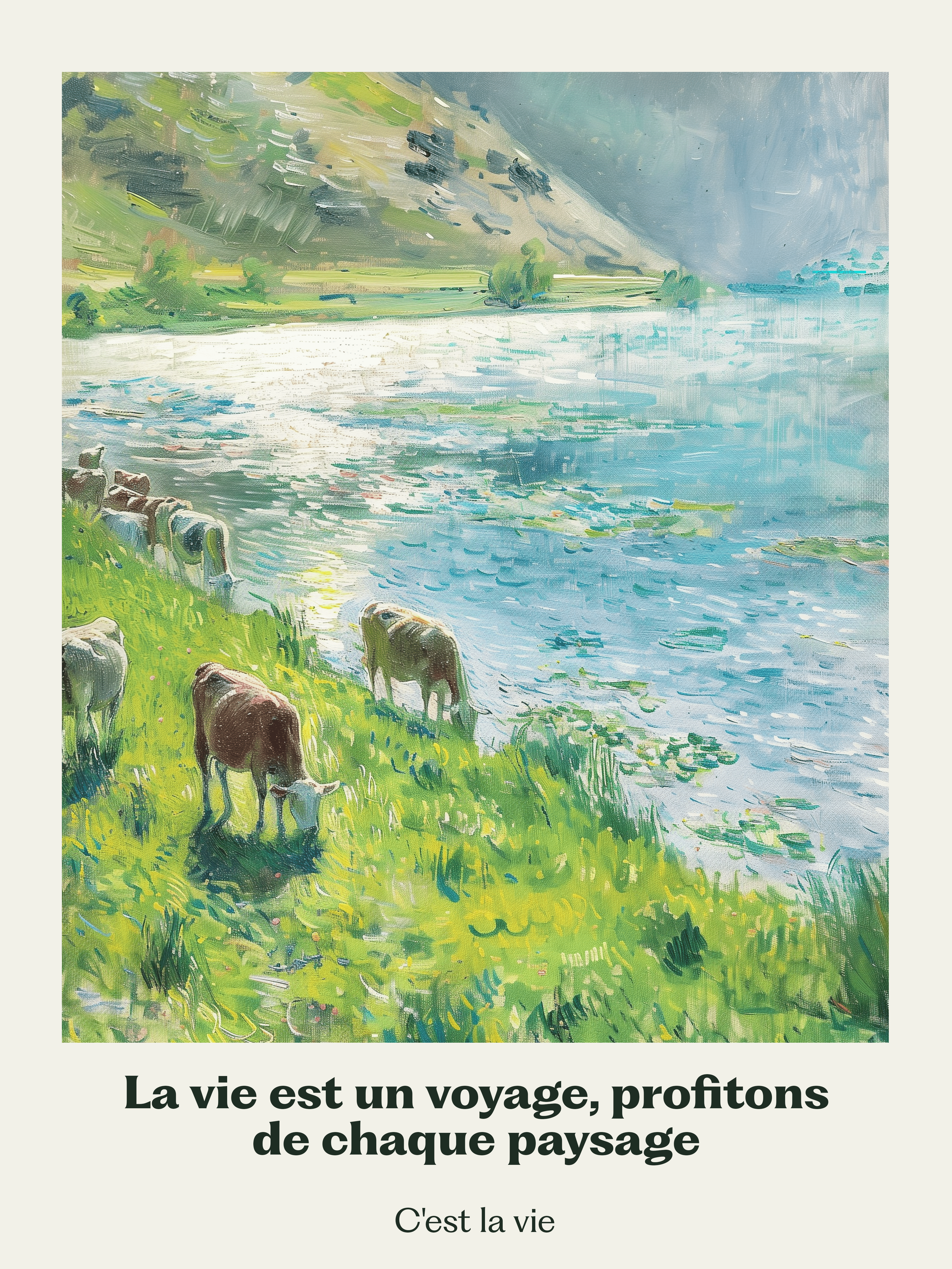 River Countryside Print