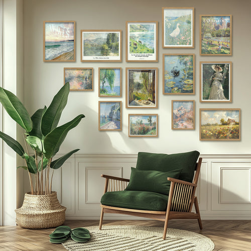 Claude Monet Inspired Gallery Wall