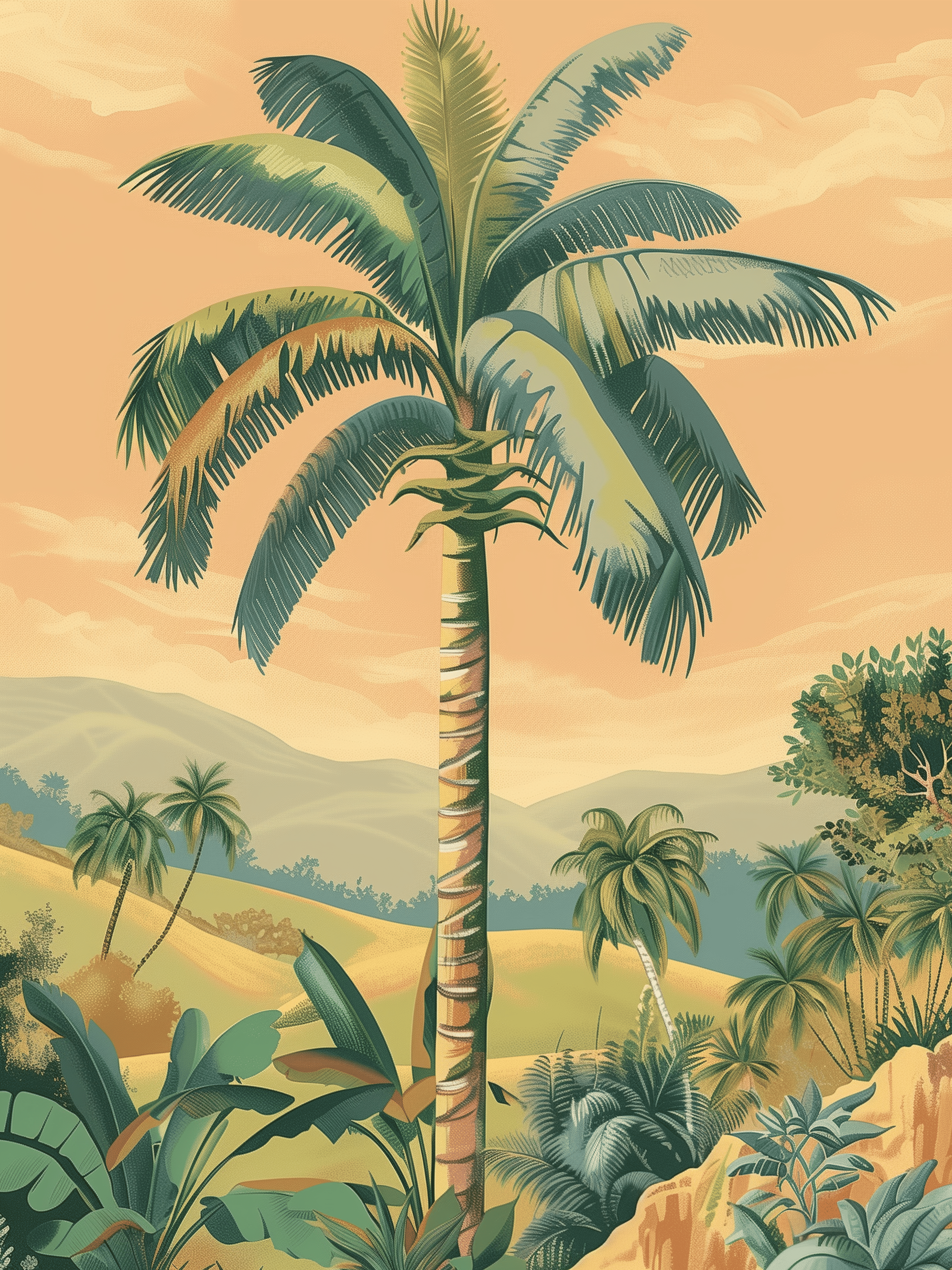 Tropical Palms Print