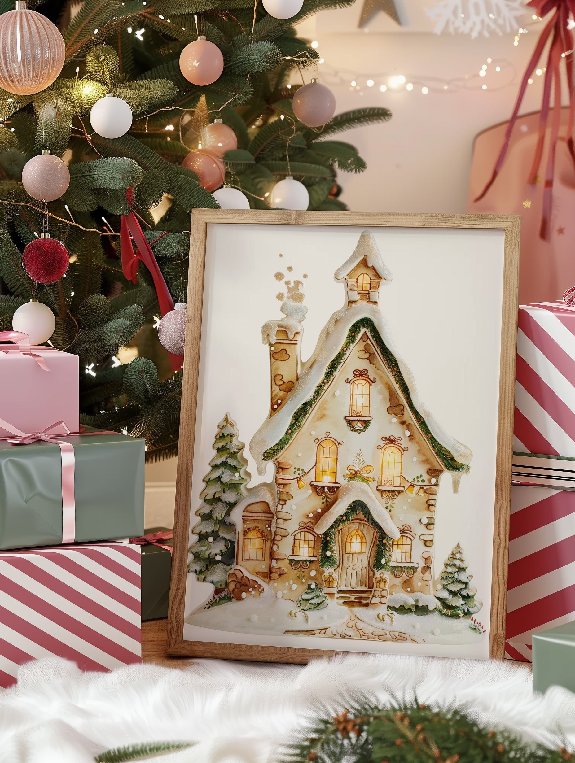 Christmas Church Print