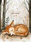 Sleeping Fawn Print