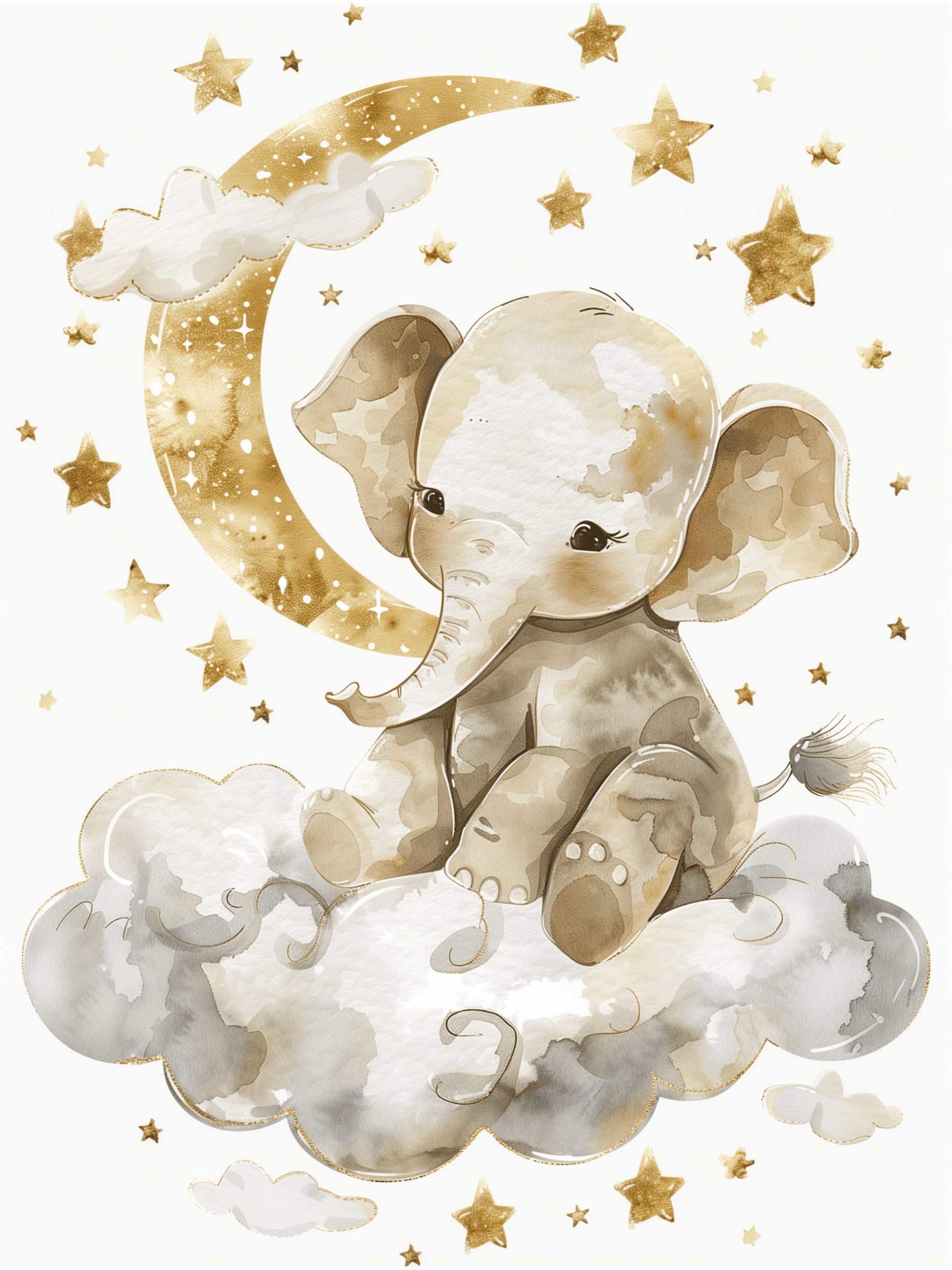 Dreamy Elephant Print