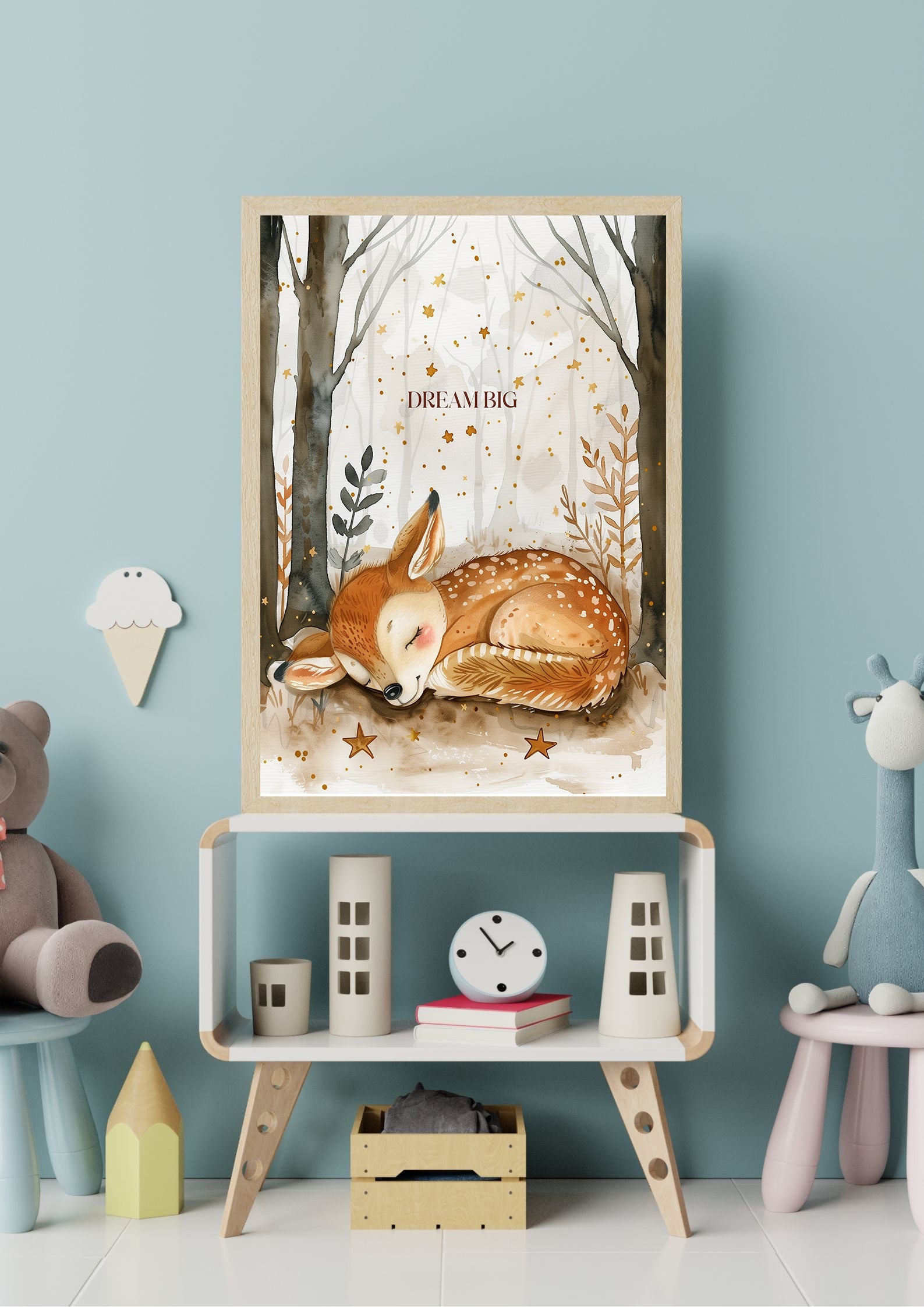 Sleeping Fawn Print