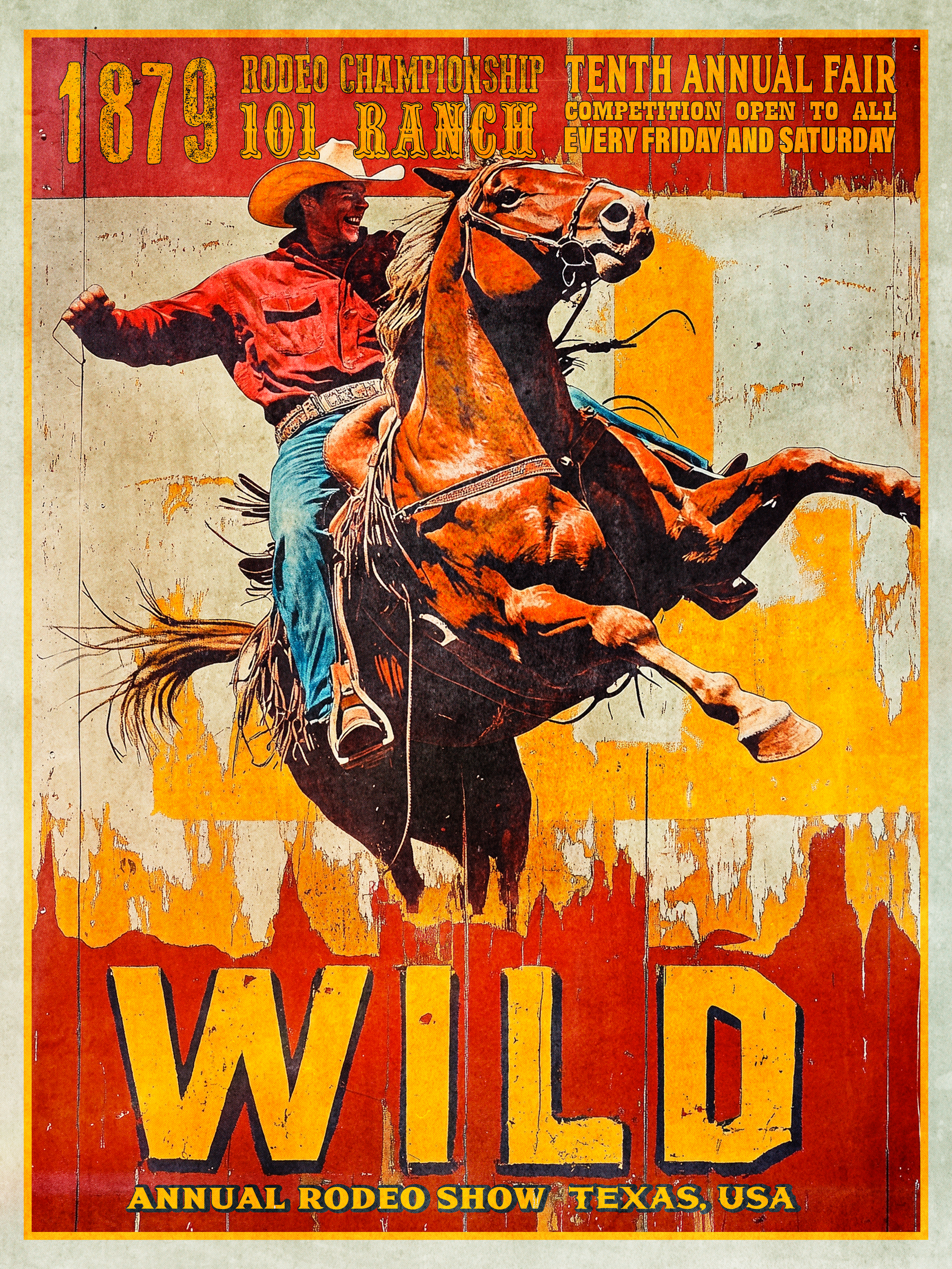 Wild Rodeo Championship Print