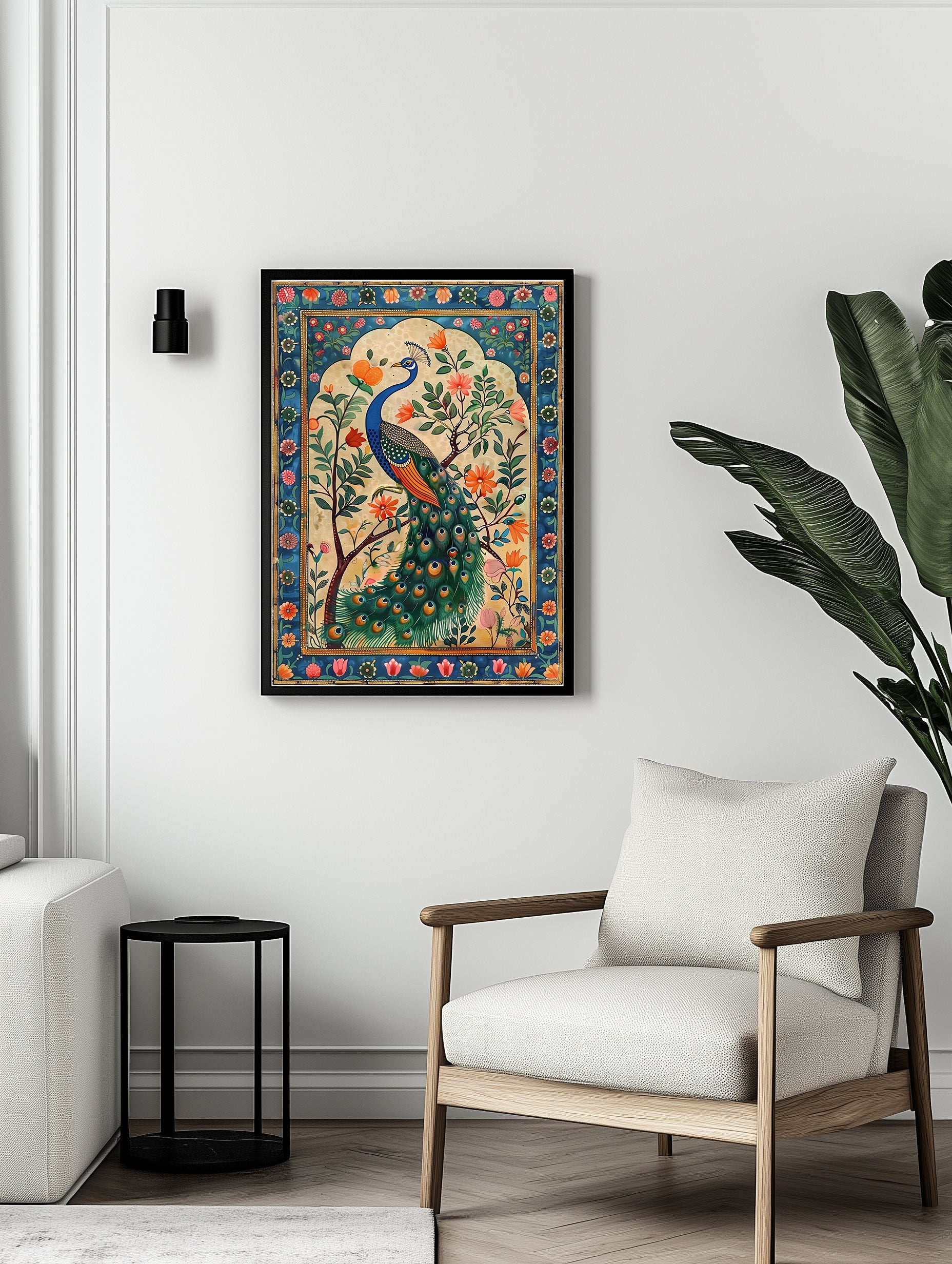 Peacock Garden Print