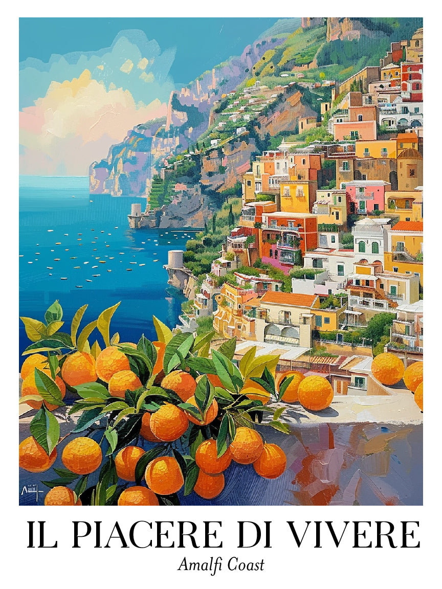 Italian Seaside and Citrus Art