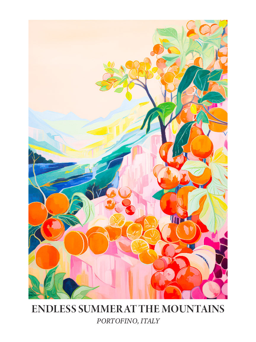 Portofino Summer Citrus Art Print