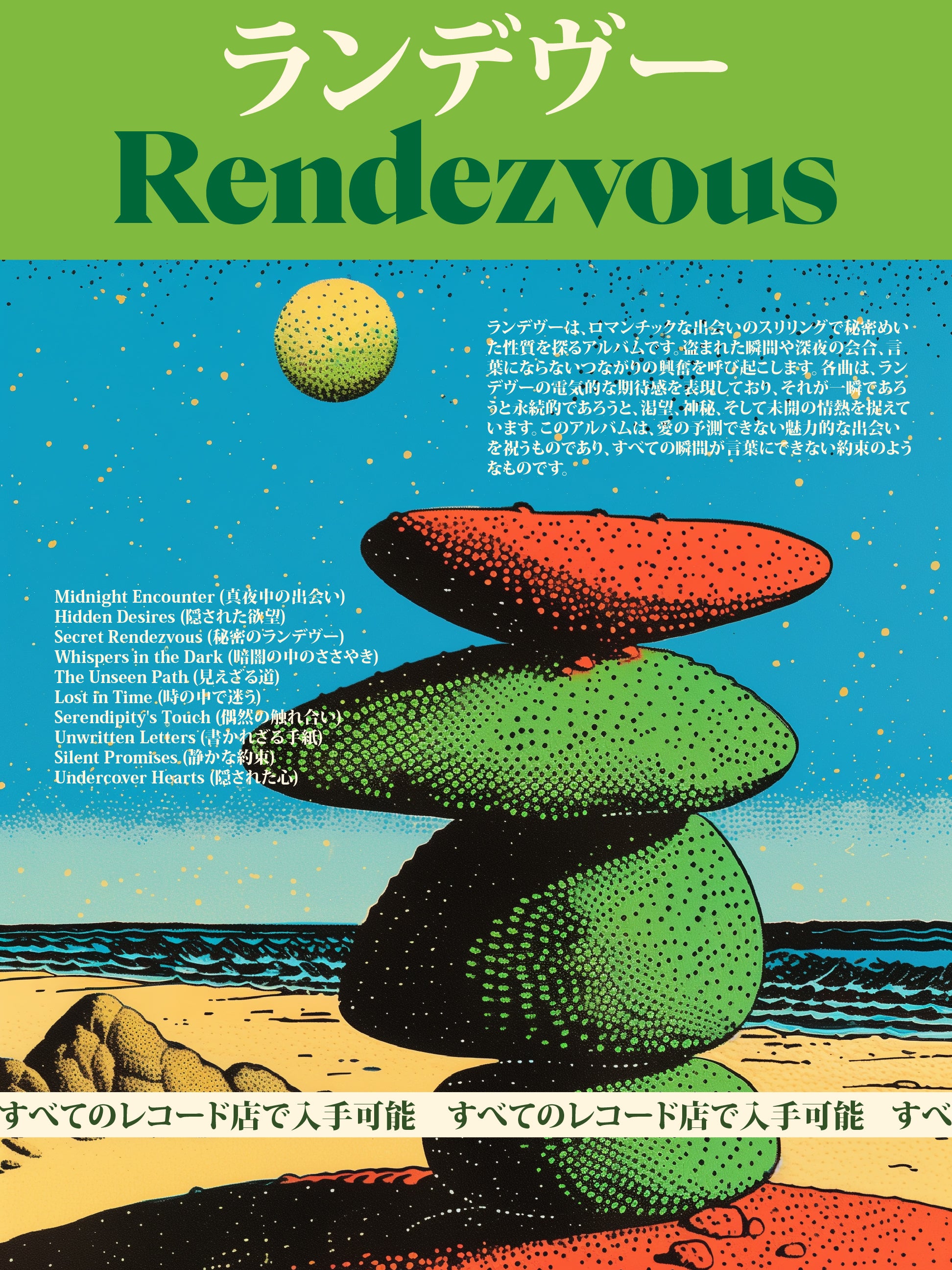 Rendezvous Wall Art – Surreal Landscape Poster – Zen Balance Print