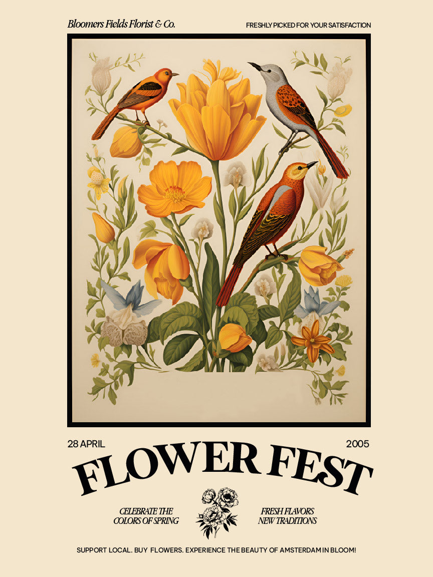 Flower Fest Exhibition Poster