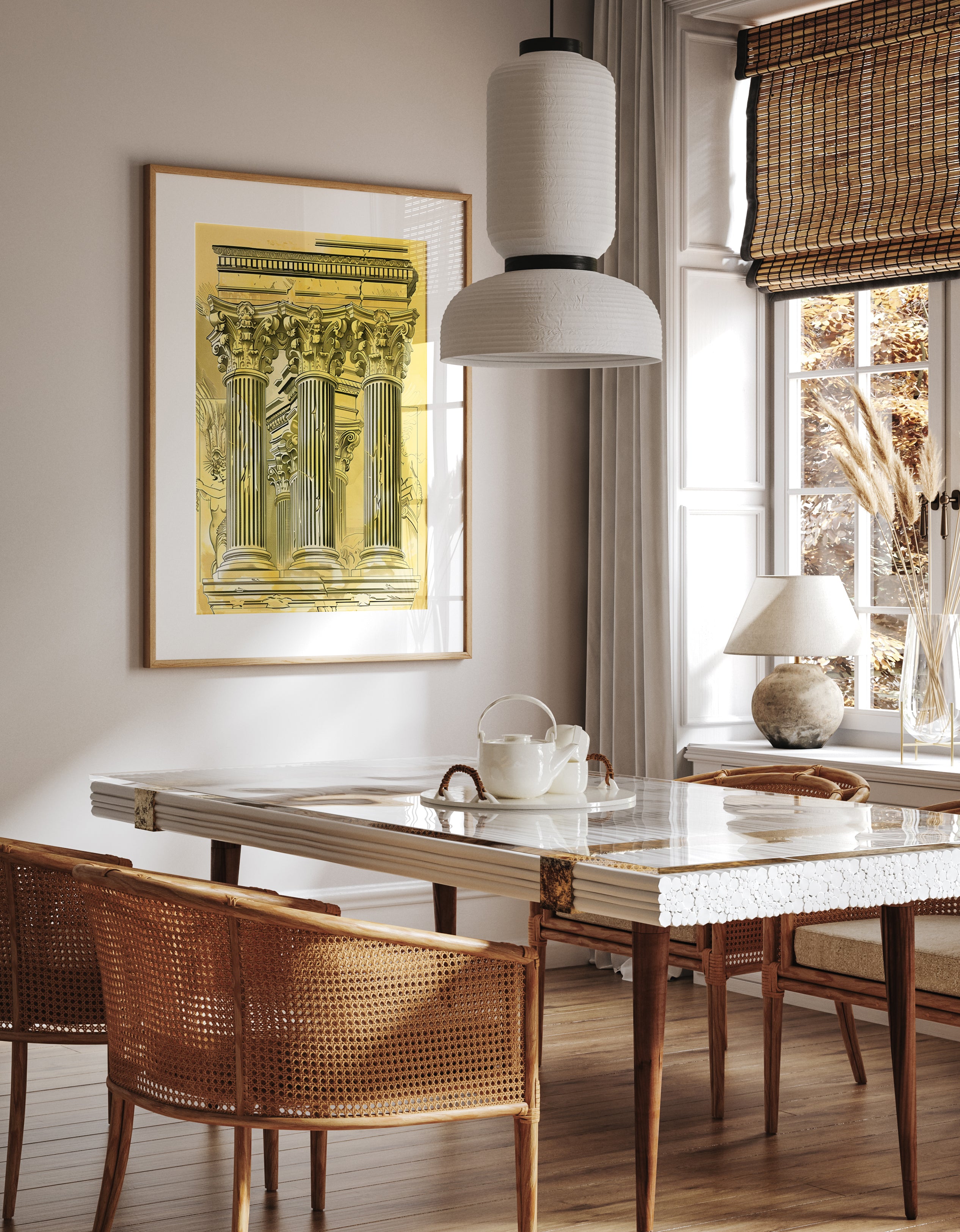 Classical Corinthian Architecture Columns Print
