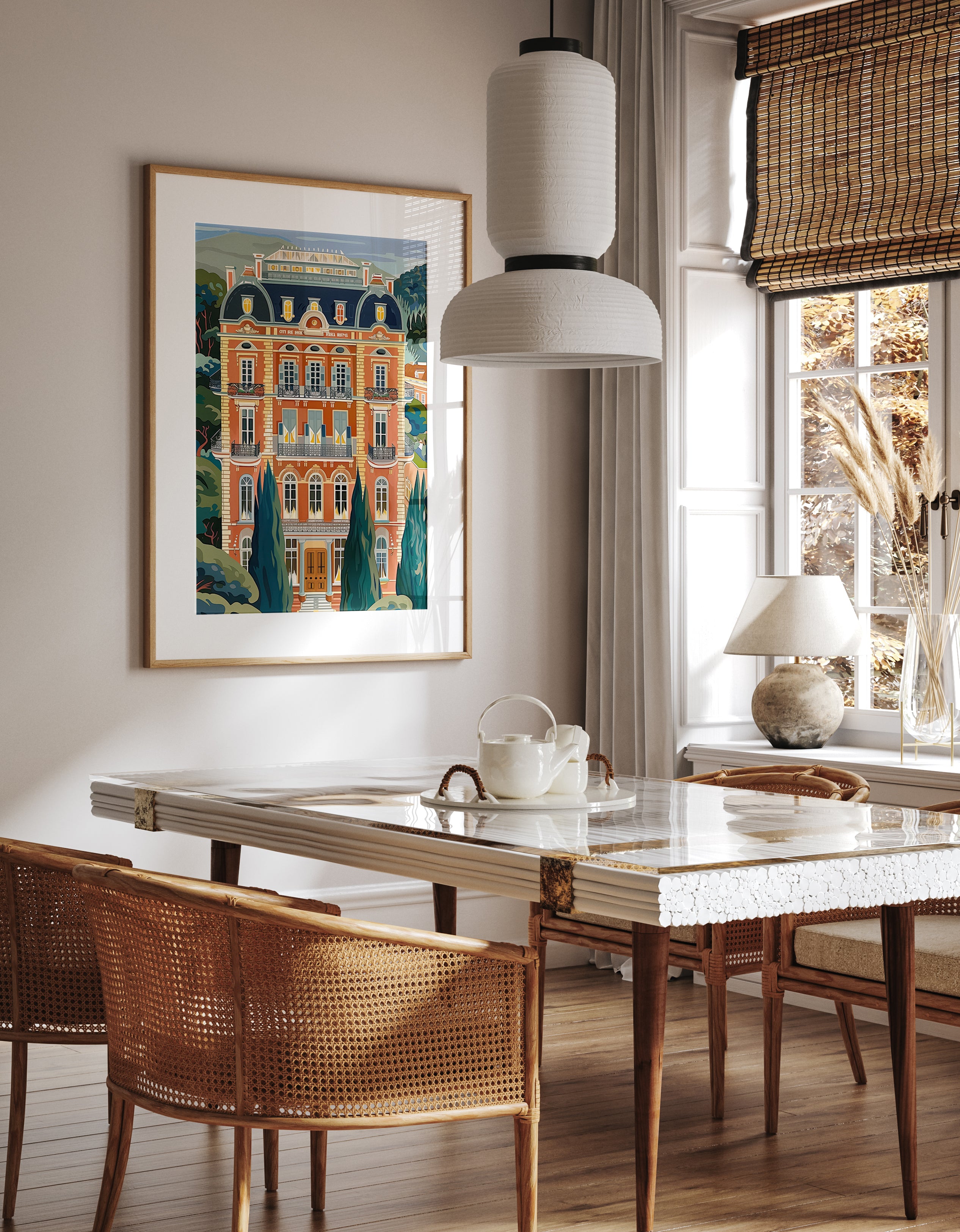 Grand European Mansion Architecture Print