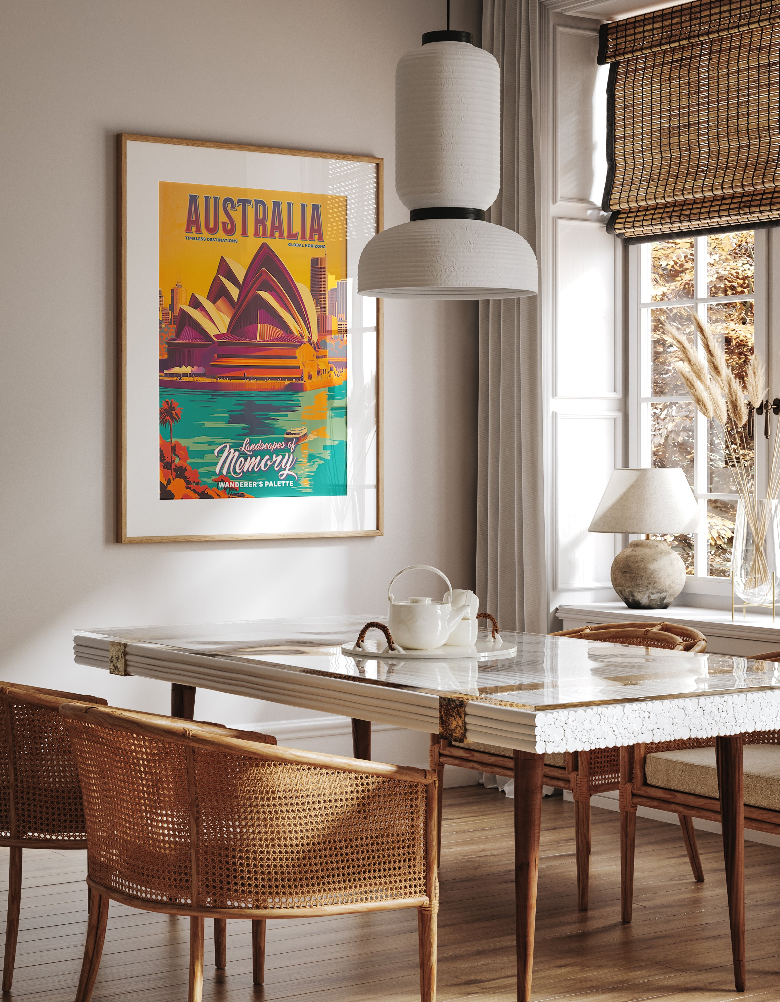 Australia Sydney Opera House Coastal City Travel Poster Print
