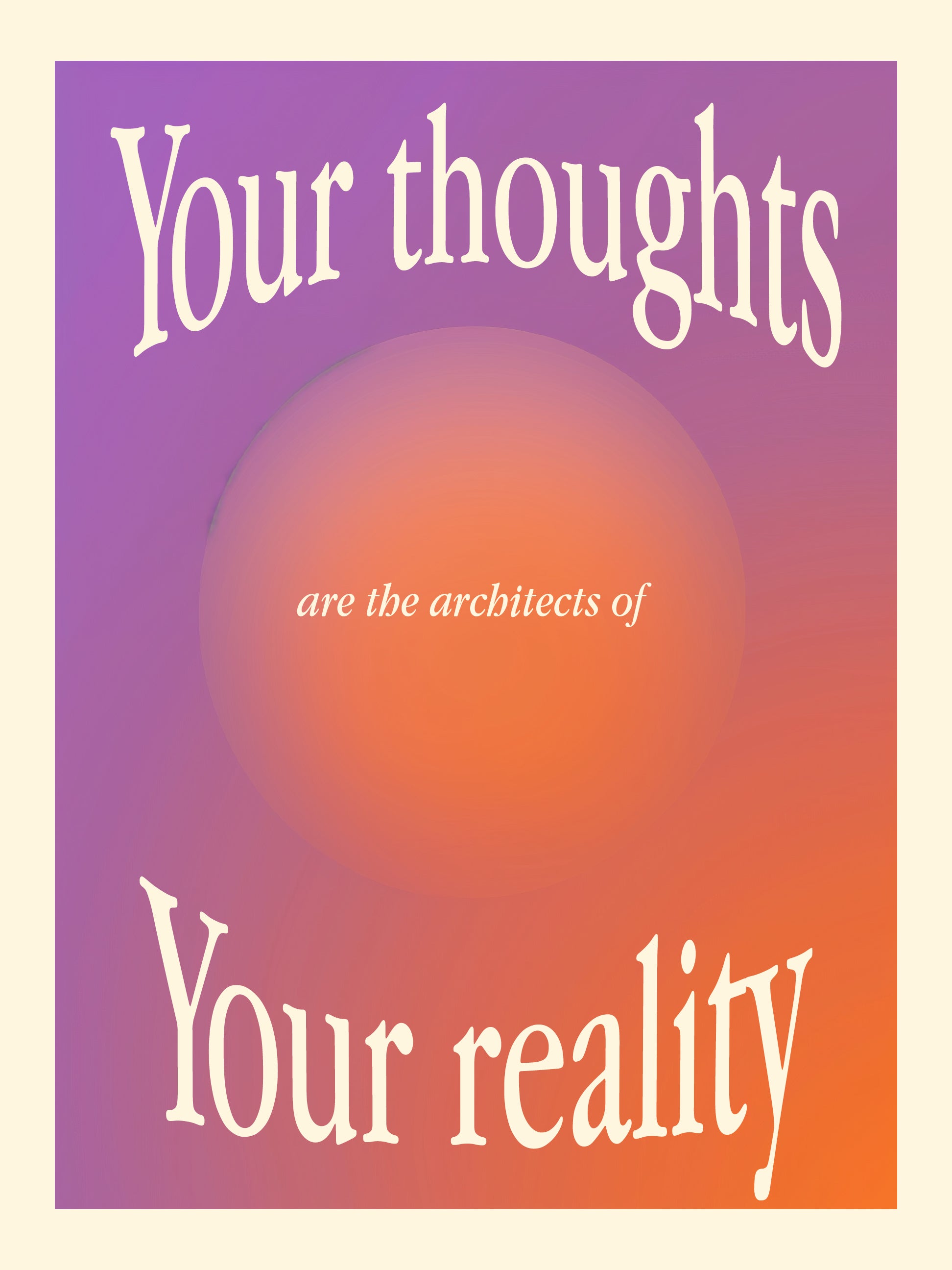 Inspirational Quote Art Print – Gradient Motivational Poster