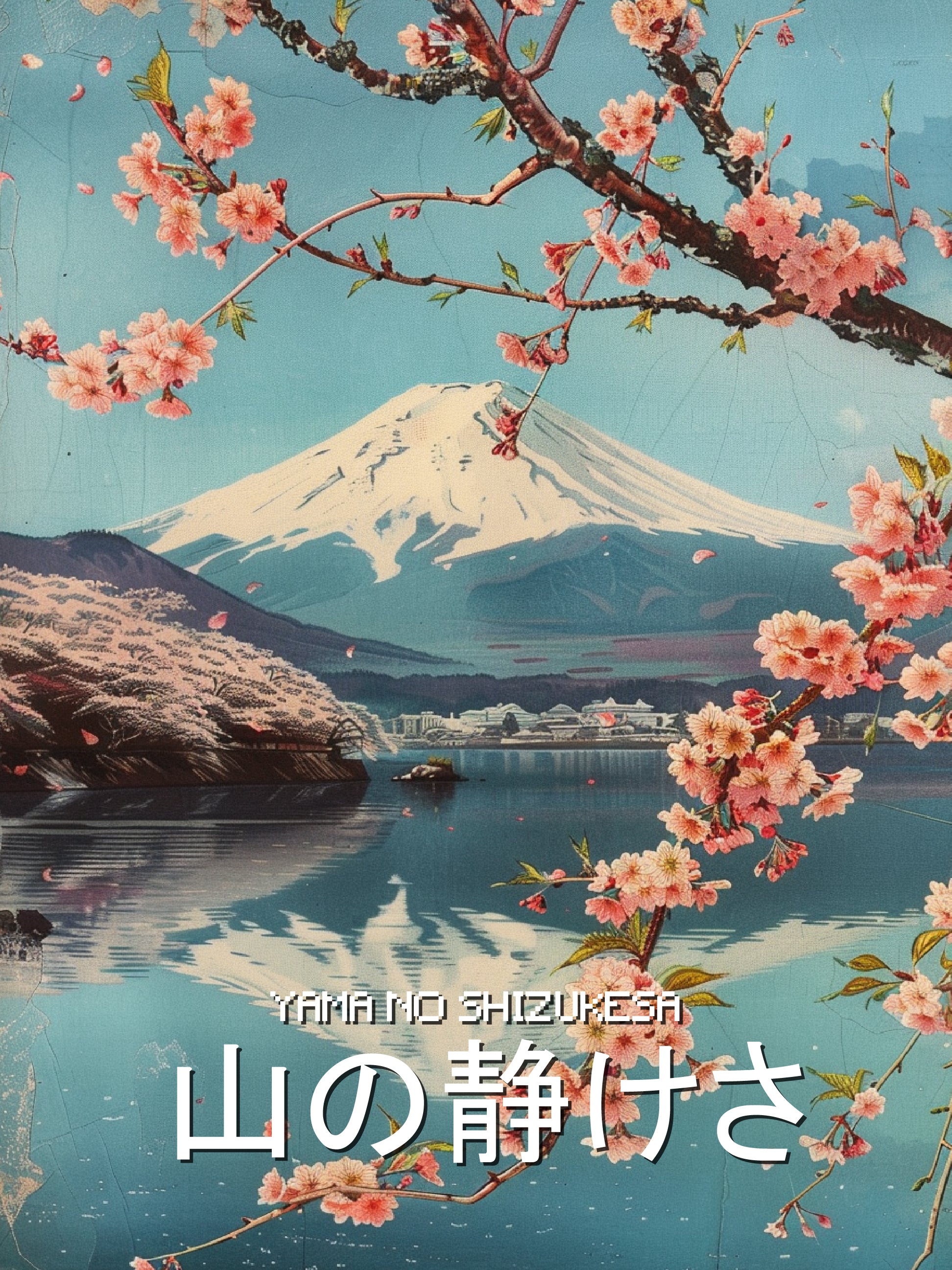 Mount Fuji and Cherry Blossoms Art