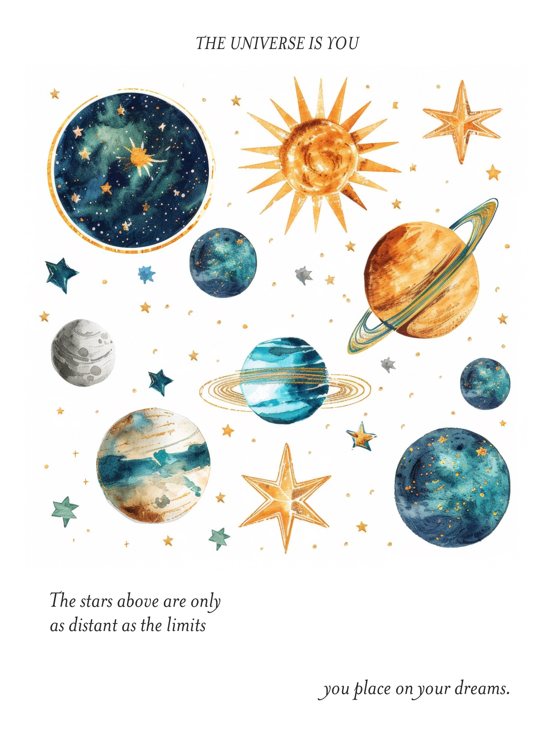 The Universe Is You Print