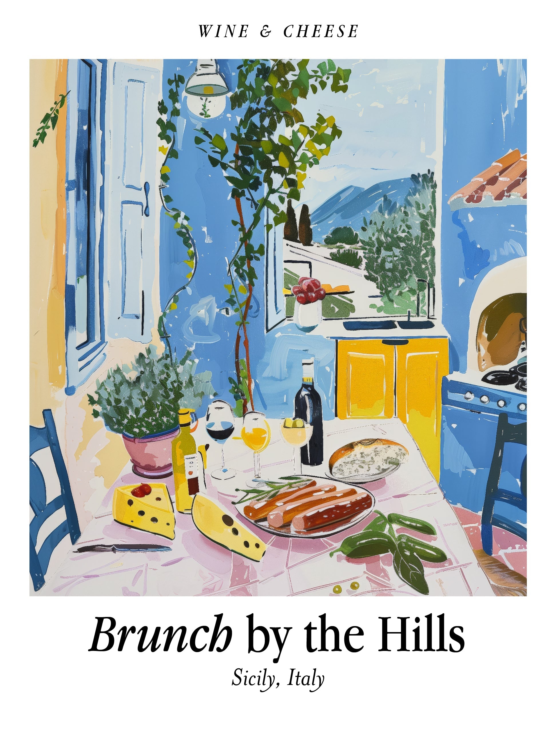 Brunch by the Hills Print