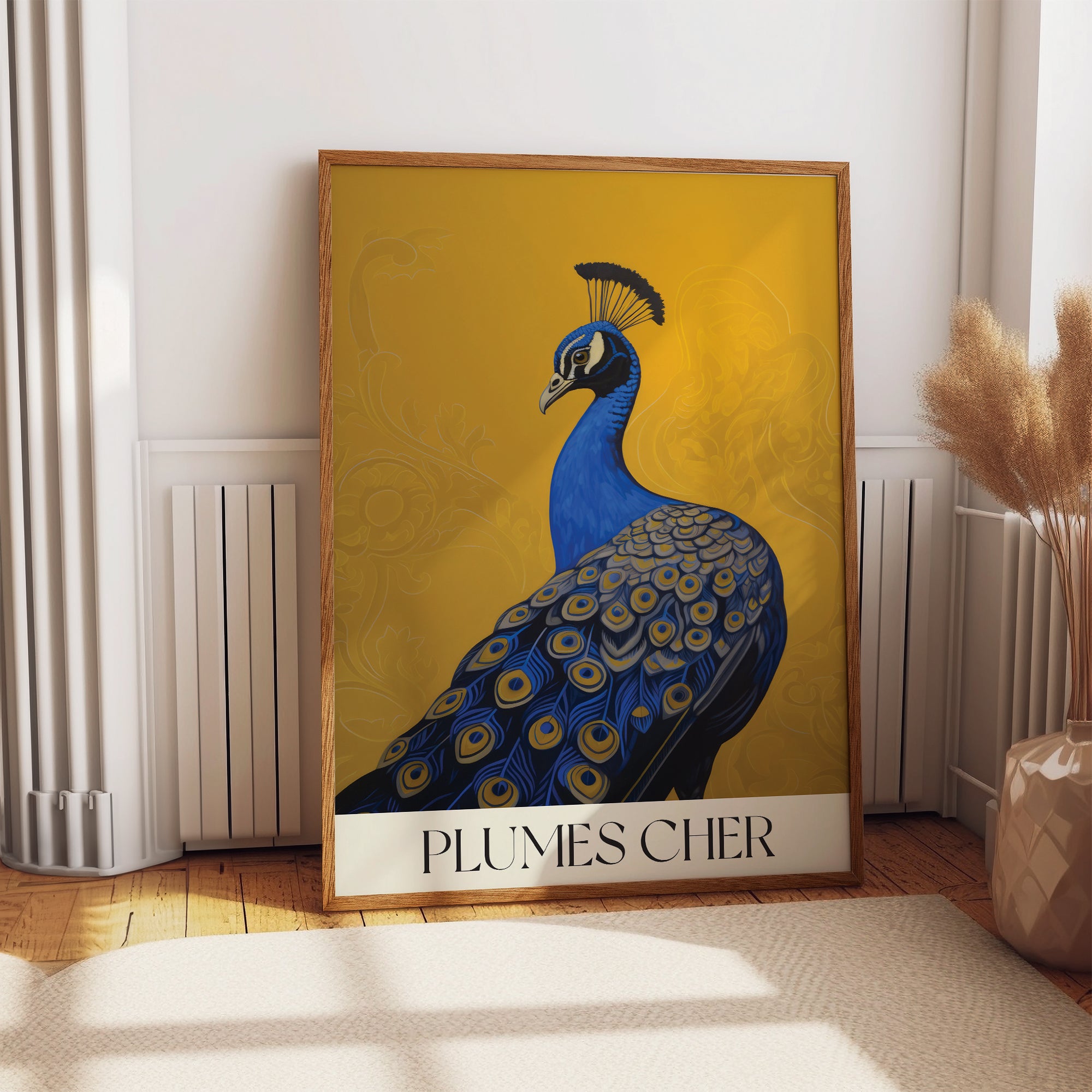 Peacock Wall Art Tropical Bird Art