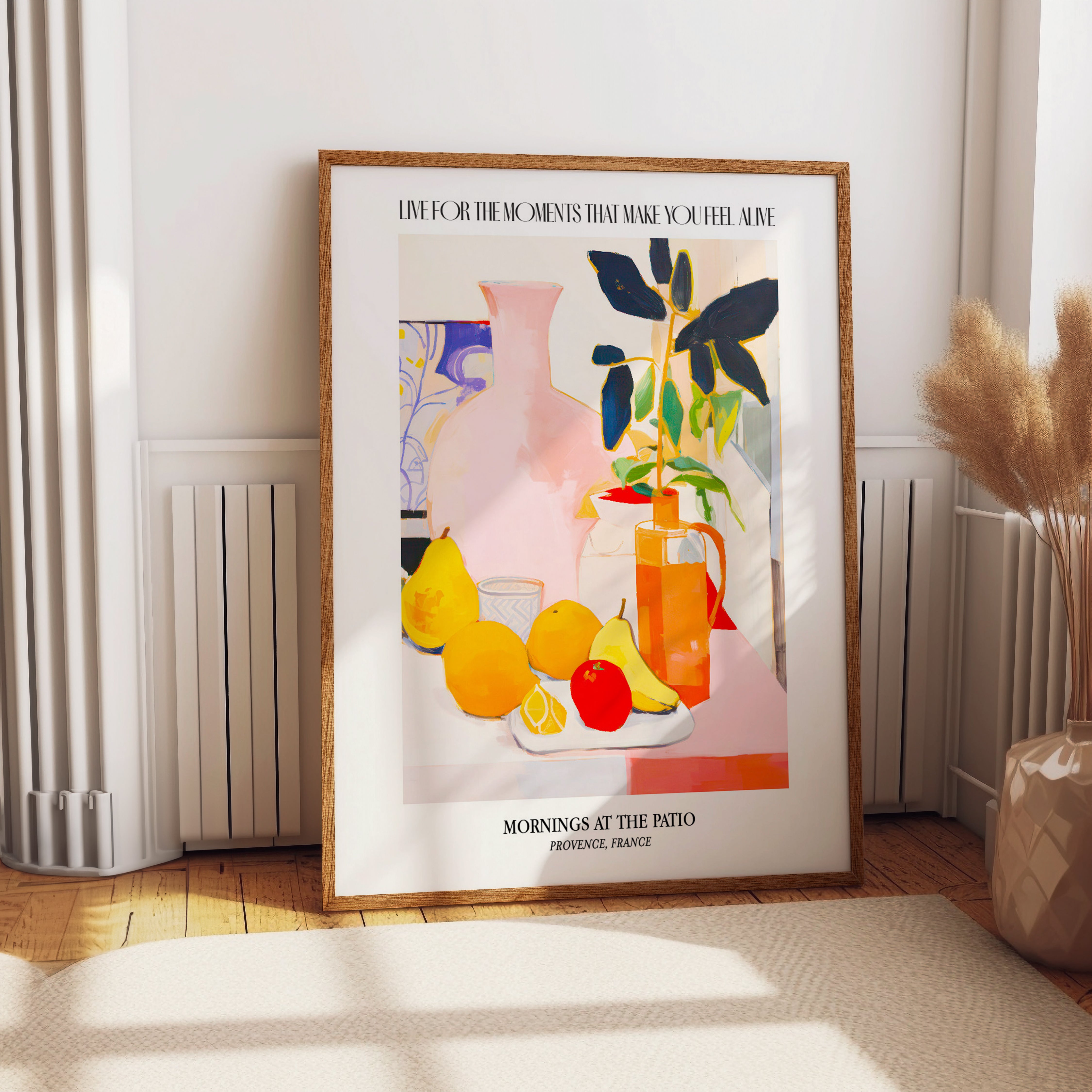 Lemon and Pear Breakfast Art Print