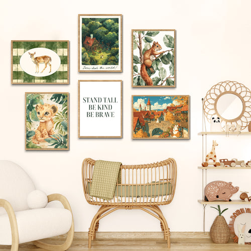 Animals & Nature-Themed Nursery  Gallery Wall