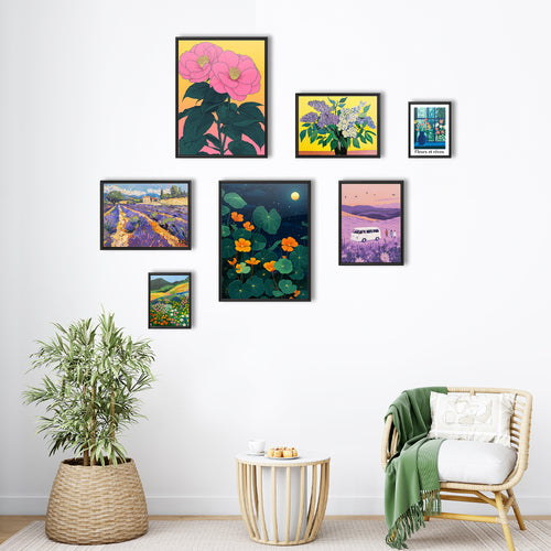 Nature and Floral Gallery Wall