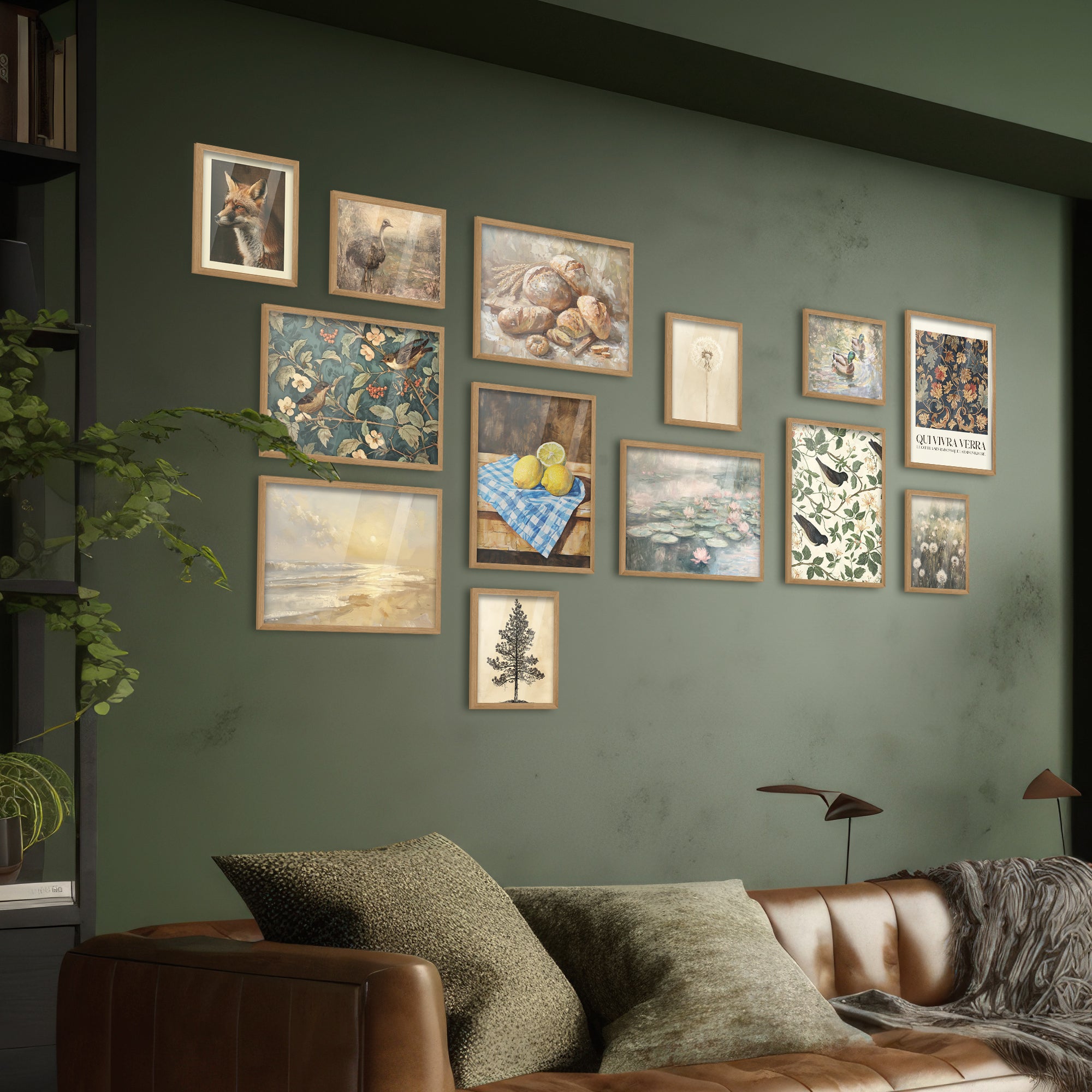 Vintage Paintings Gallery Wall