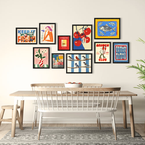 Modern Eclectic Contemporary Art Set