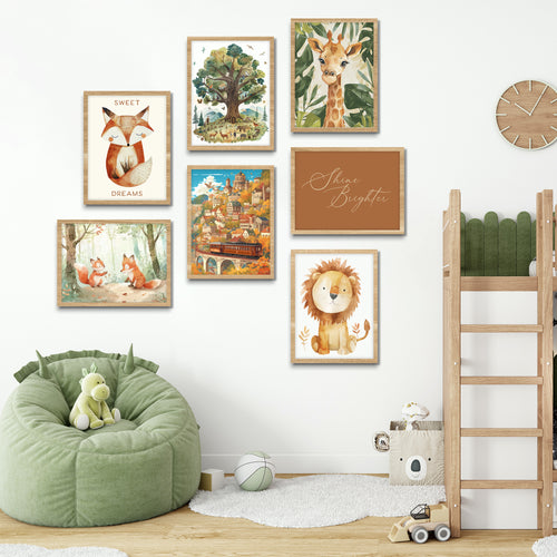 Woodland Adventure Nursery  Gallery Wall