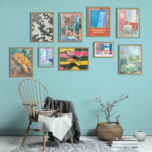 Modern Abstract Gallery Wall