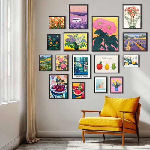 Nature and Floral Gallery Wall