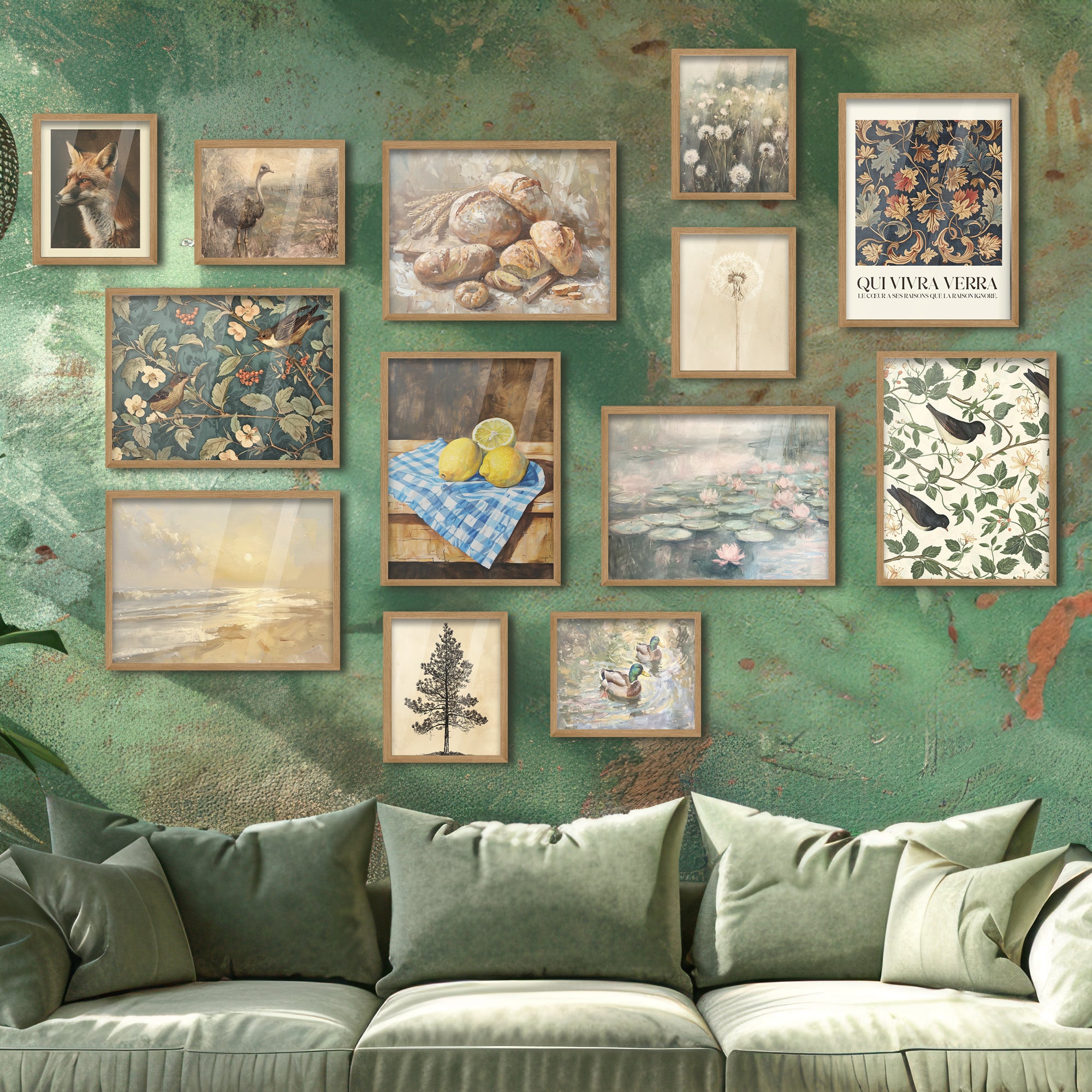 Vintage Paintings Gallery Wall