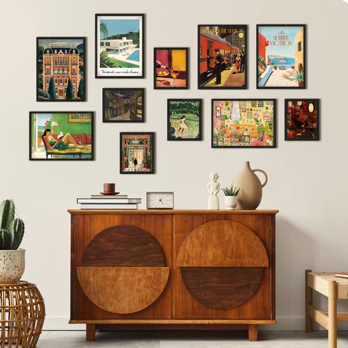 Retro Lifestyle Gallery Wall