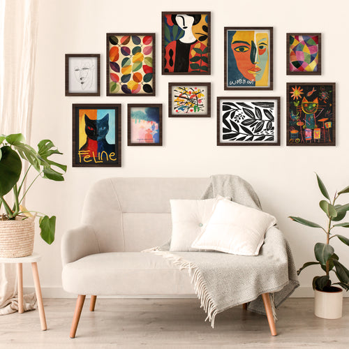 Abstract Expressionist Gallery Wall