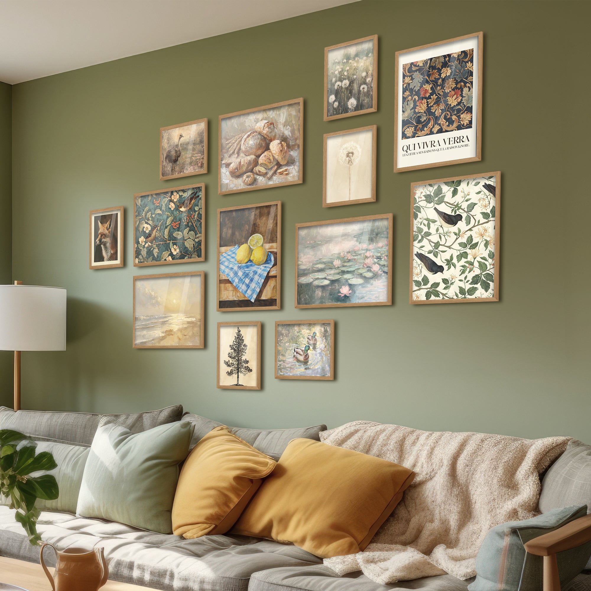 Vintage Paintings Gallery Wall