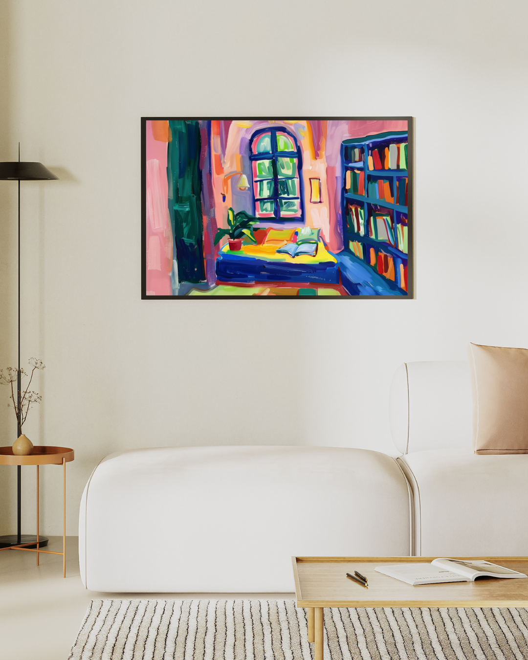 Cozy Reading Nook Art Print