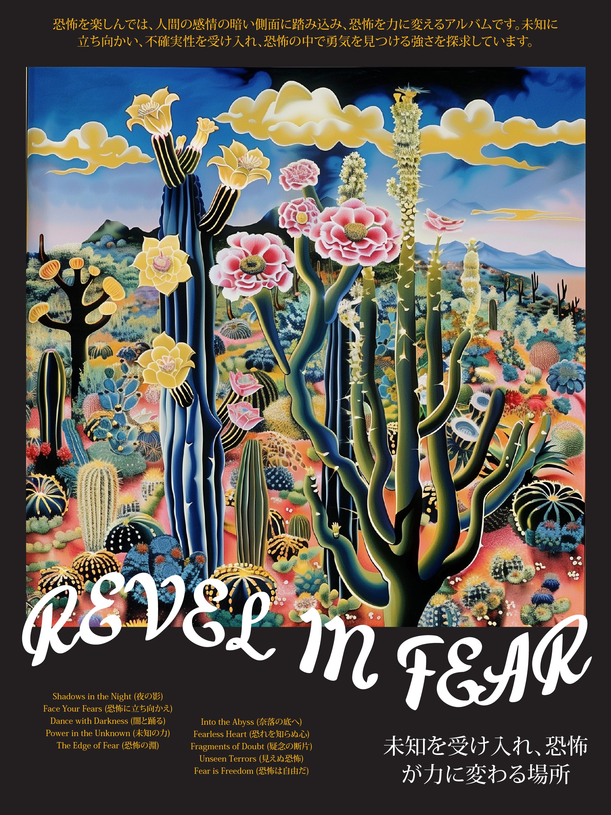 Revel in Fear – Surreal Desert Night Art Print