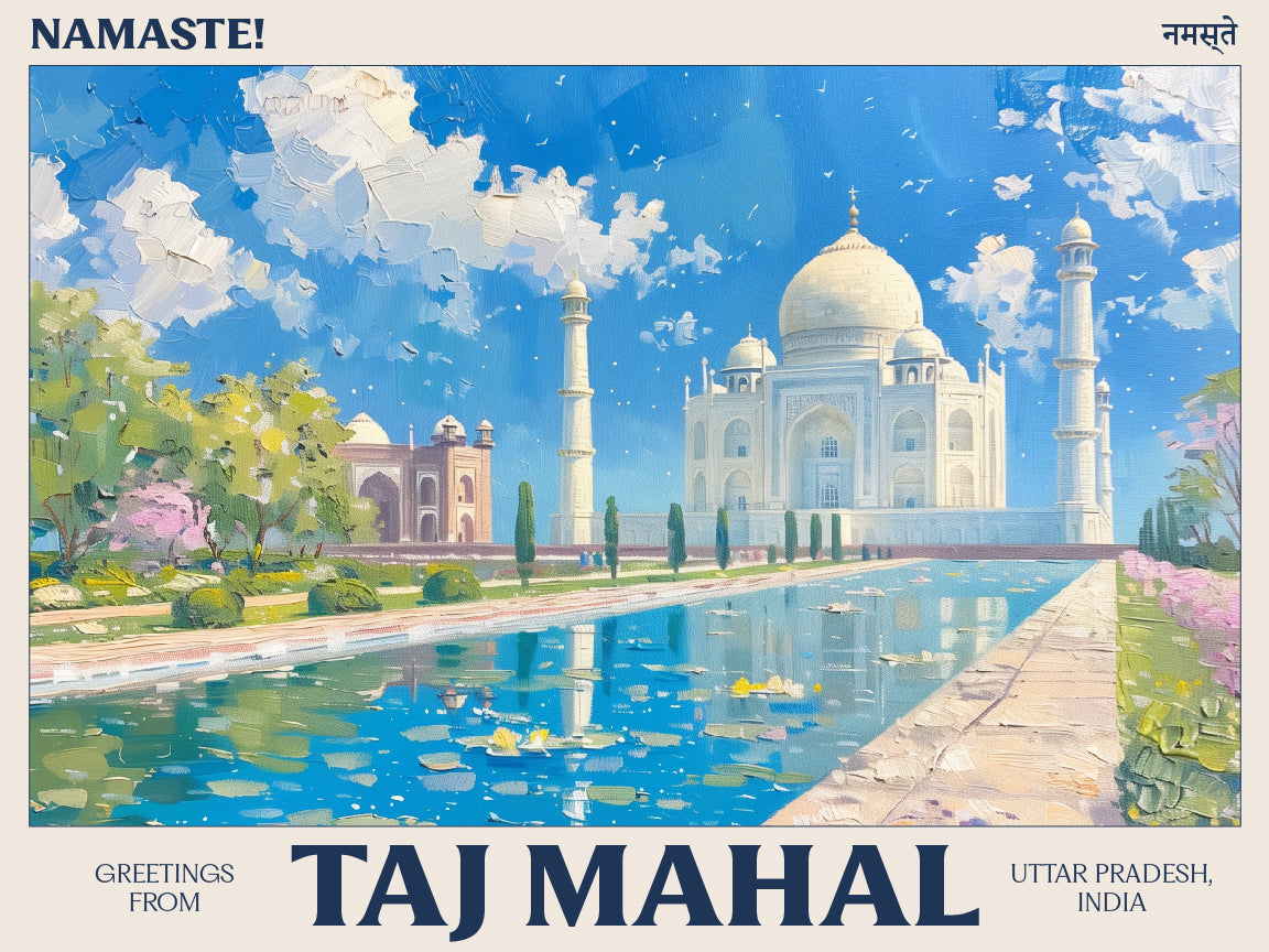 Taj Mahal India Travel Print