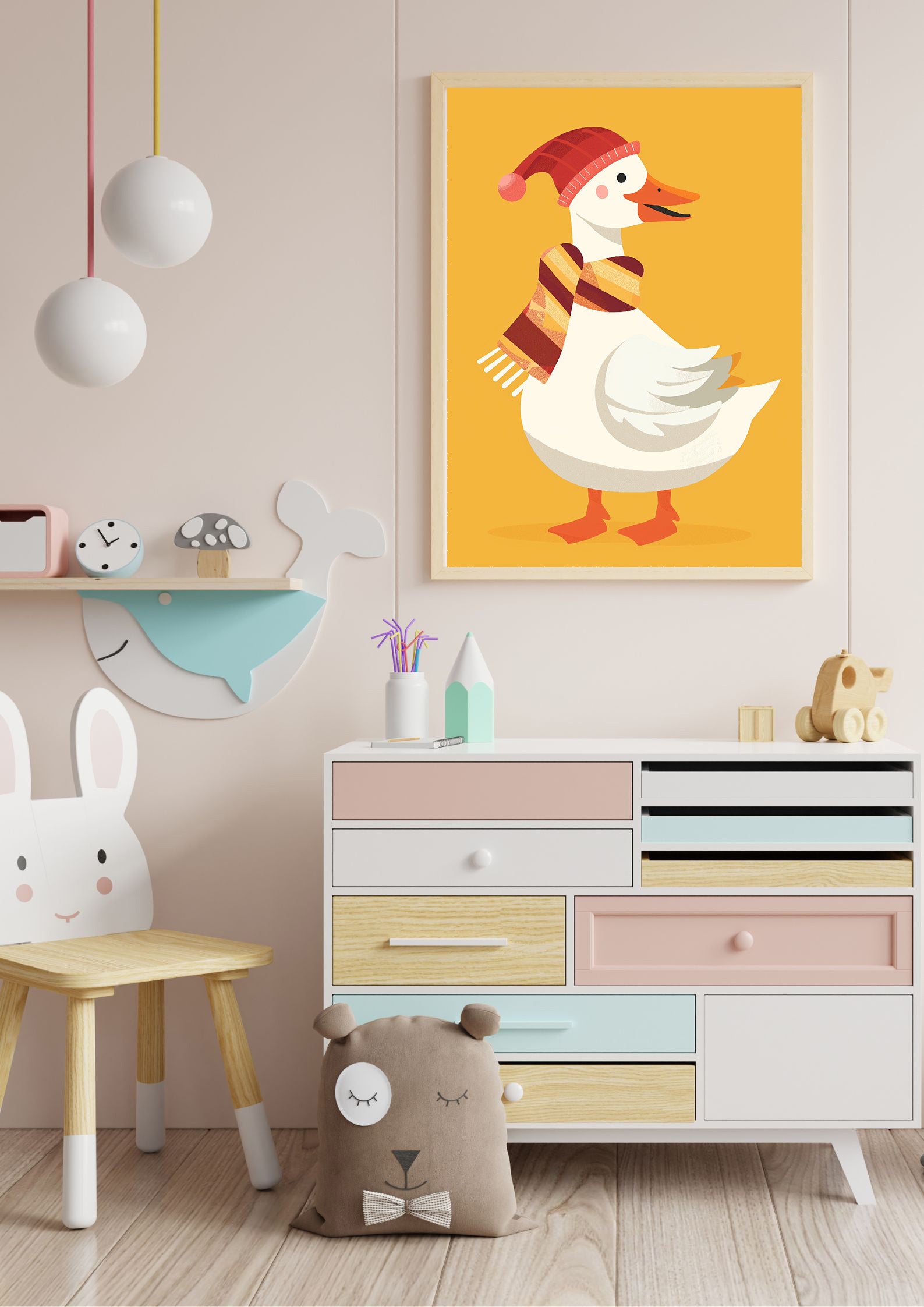 Cozy Duck Print