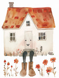 Whimsical House Print