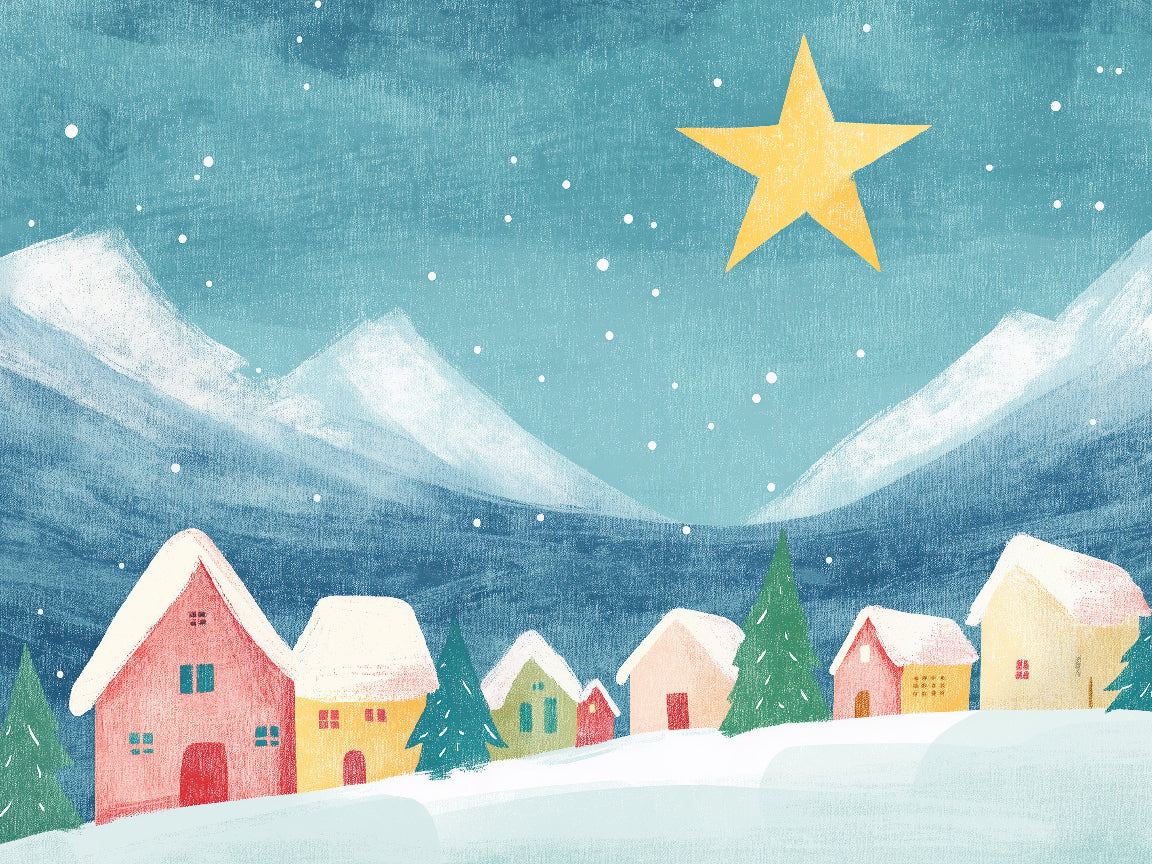 Winter Village Print