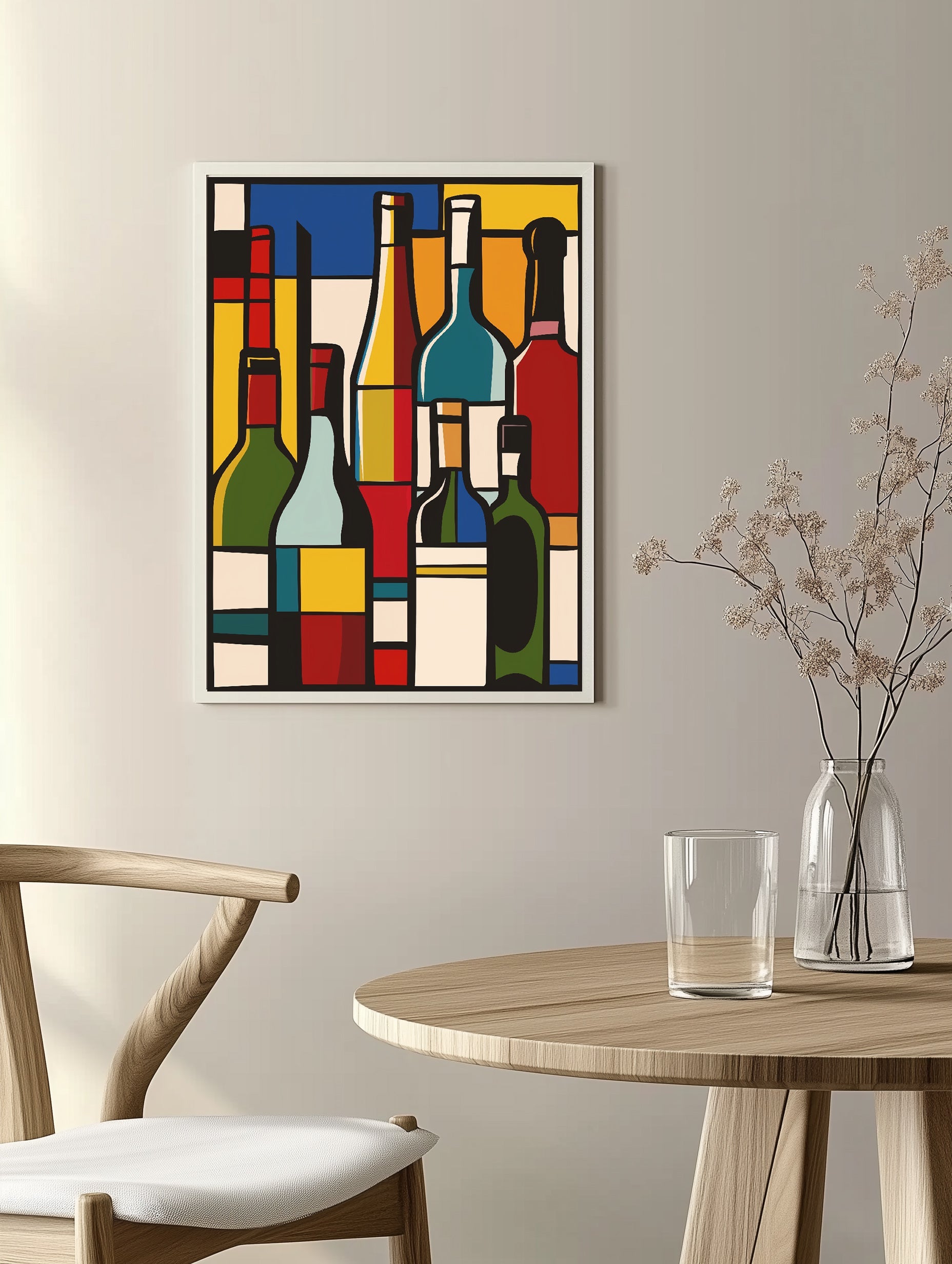 Wine Bottle Print