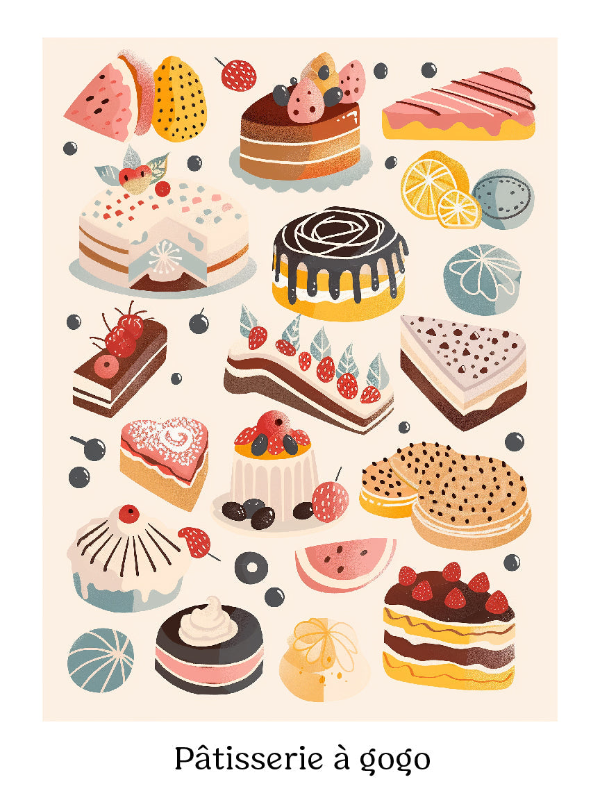 Patisserie Dessert Print