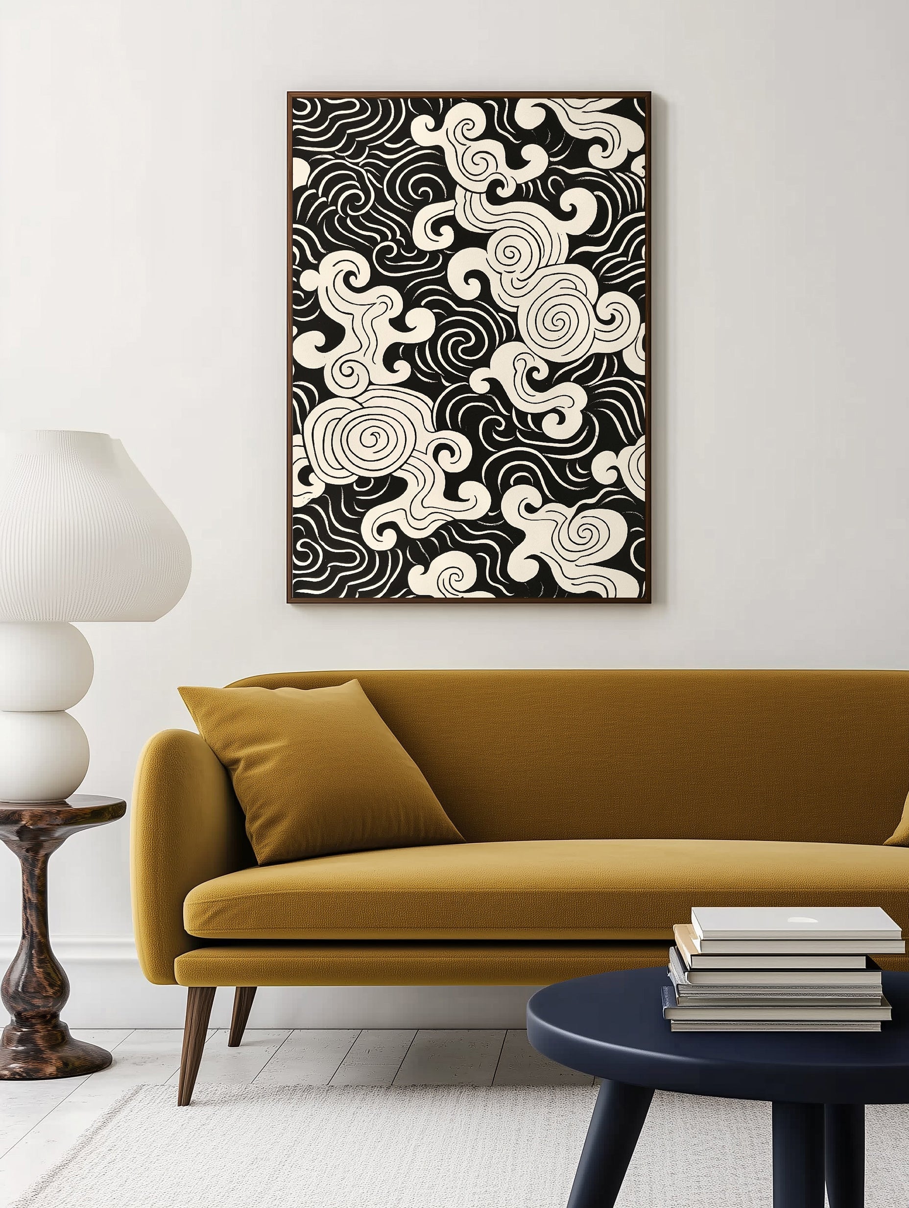 Swirling Pattern Print