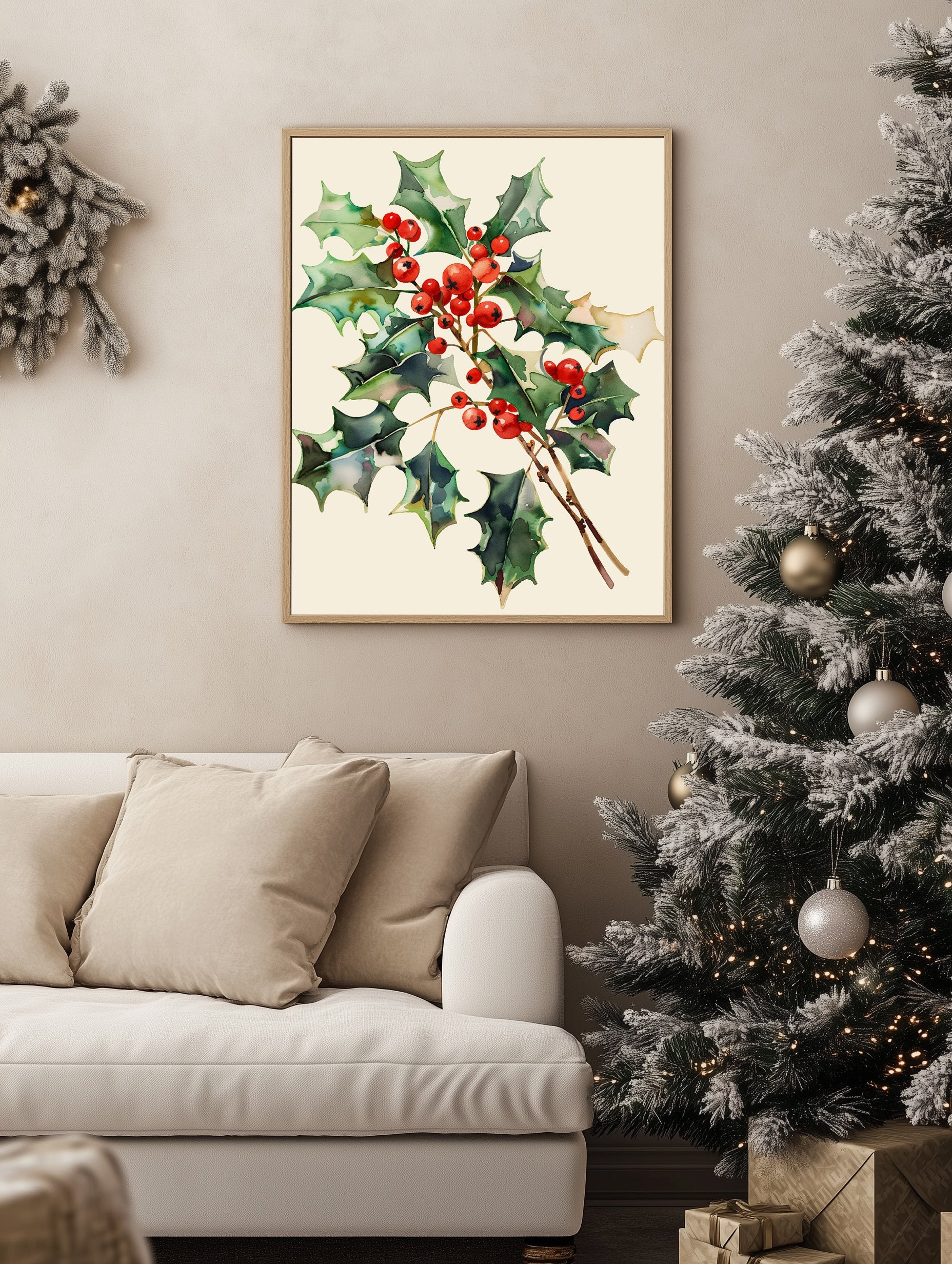 Holly Berries Print