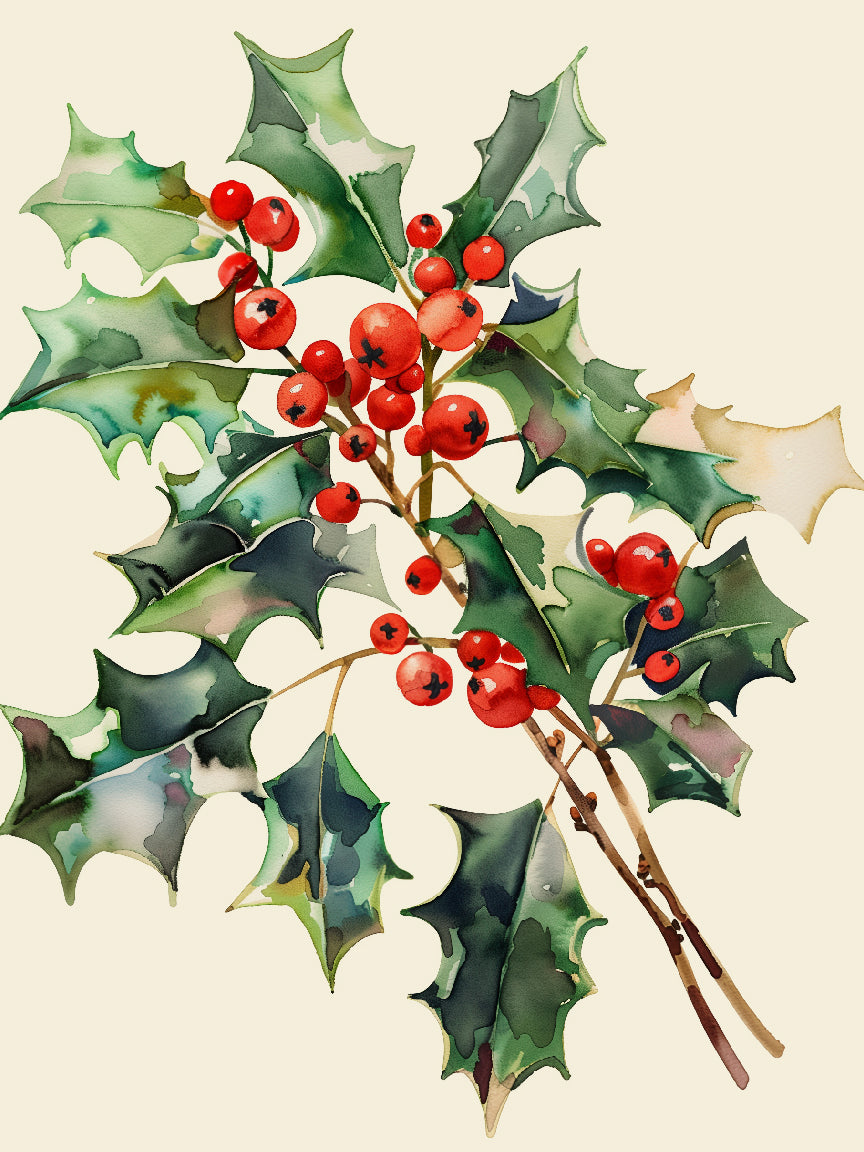 Holly Berries Print